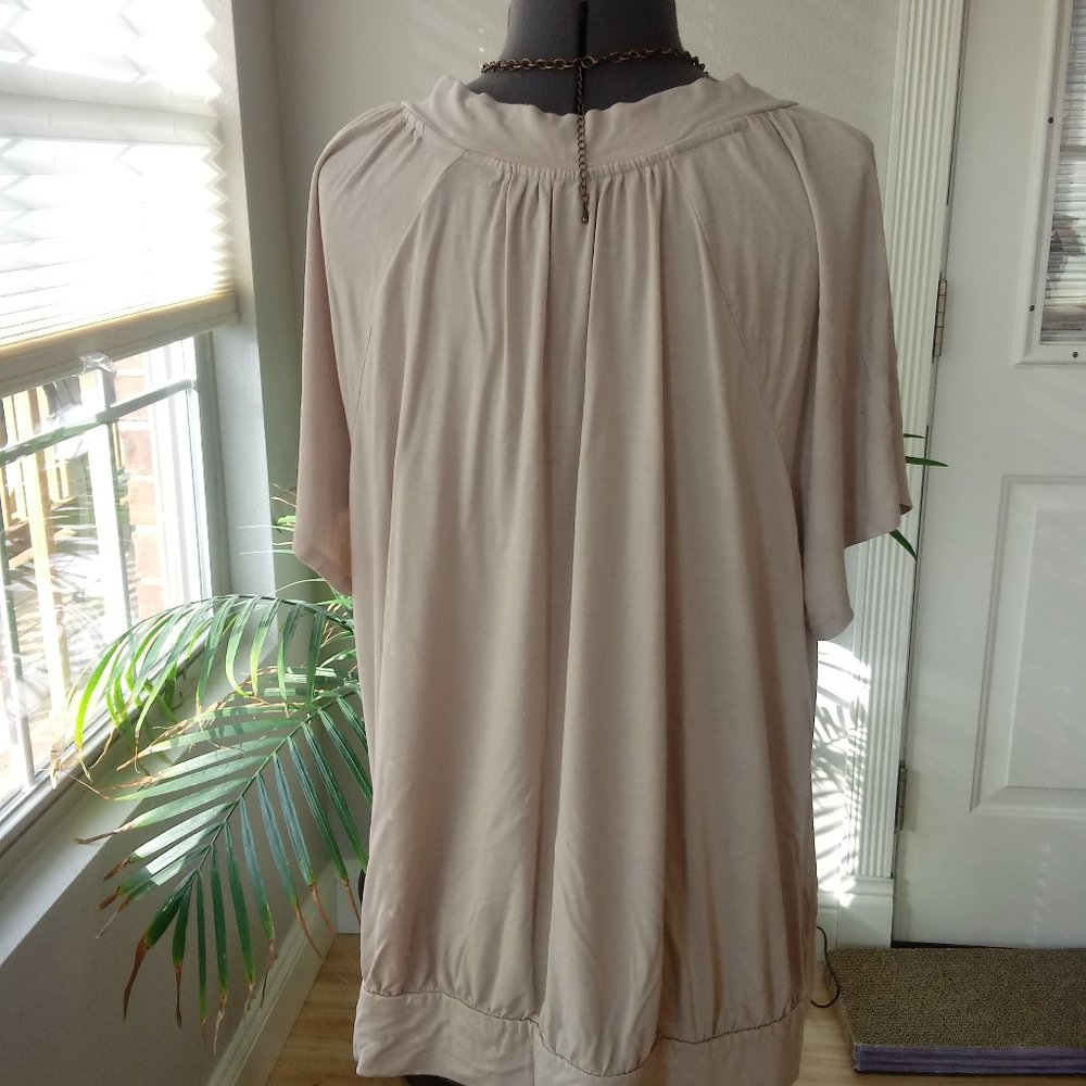 JM Collection V Neck Tunic - Picture 5 of 10